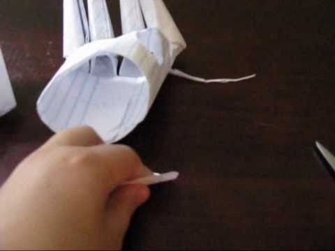 Making a paper claw glove Part 2: Making the glove and finishing it off