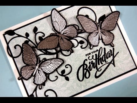 Metallic Butterflies Card Project