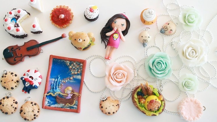 Polymer Clay Charm Update #9 - Cookies, Food, Roses & More!