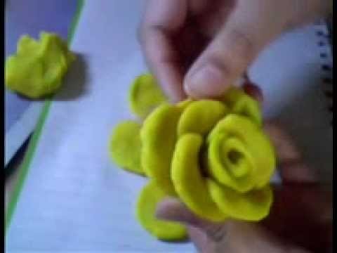 Polymer Clay rose flower Tutorial