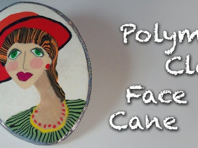 Polymer Clay Tutorial - How to make a face cane cabochon