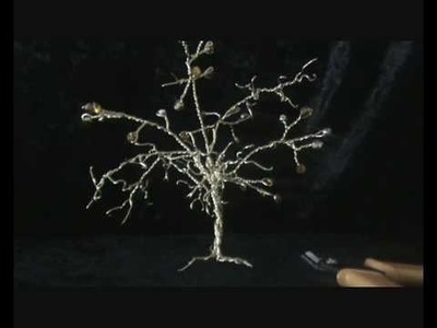 Small clips of a wire and gemstone tree.wmv
