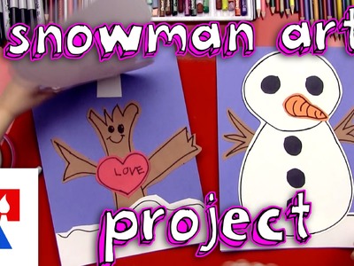 Snowman Art Project With Construction Paper