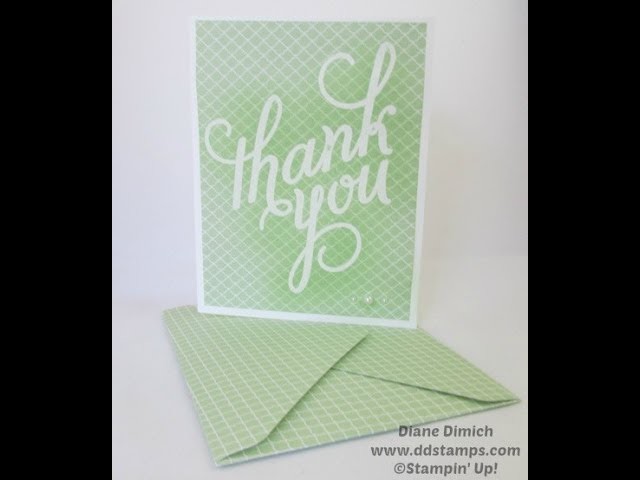 Stampin' Up! Another Thank-You With Envelope Punch Board
