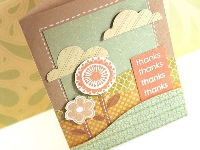 Thanks (Flower Scene) - Make a Card Monday #147