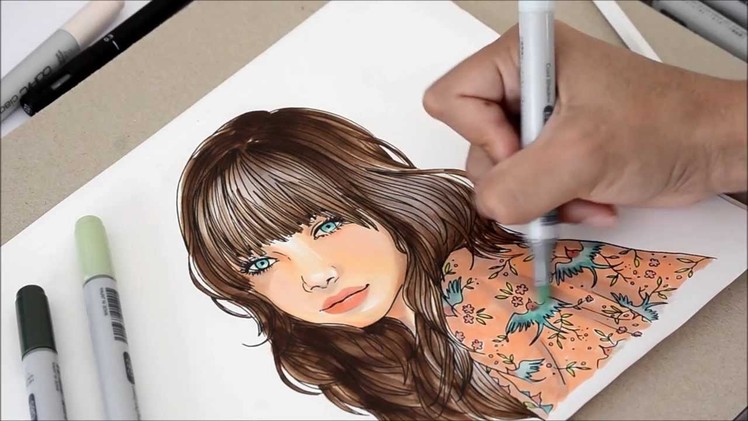 Tutorial - How to color with copics: coloring with elegance
