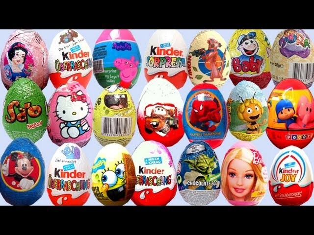 ★★ 20 Surprise Eggs ★★ Angry Birds SpongeBob Mickey Mouse Huevos Sorpresa