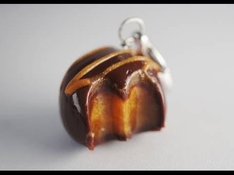 Chocolate Caramel Truffle Tutorial, Miniature Food Tutorial, Polymer Clay Tutorial