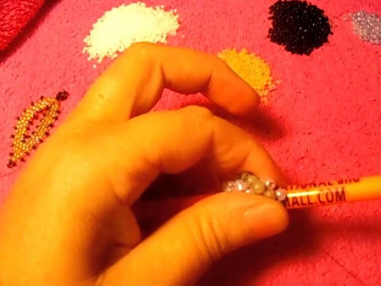 Como hacer una pulsera con circular peyote stitch#1