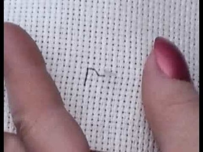 Cross Stitch and how to make the backstitching