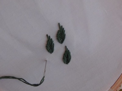 Hand Embroidery: Fly Stitch (Leaf)
