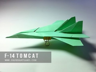 How to Make a Cool Paper plane that flies | F -14 Tomcat