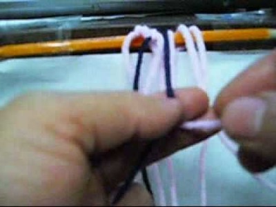 How To Make A Woven Yarn Friendship V Bracelet-1