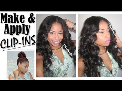 HOW TO: Make & Apply CLIP-INS (Full Head Install) - Valencia Rose Hair