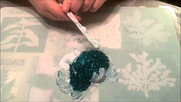 How to make glitter gel medium Tutorial