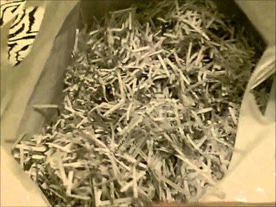 How To: Use Shredded Paper As Bedding
