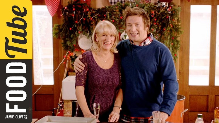 Jamie Oliver's Ham hock and clementine salad featuring Jamie's mum