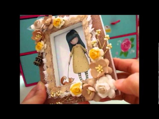 Lovely Handmade 'Gorjuss' Card and Altered Picture Frame for Janet MzRichful.wmv