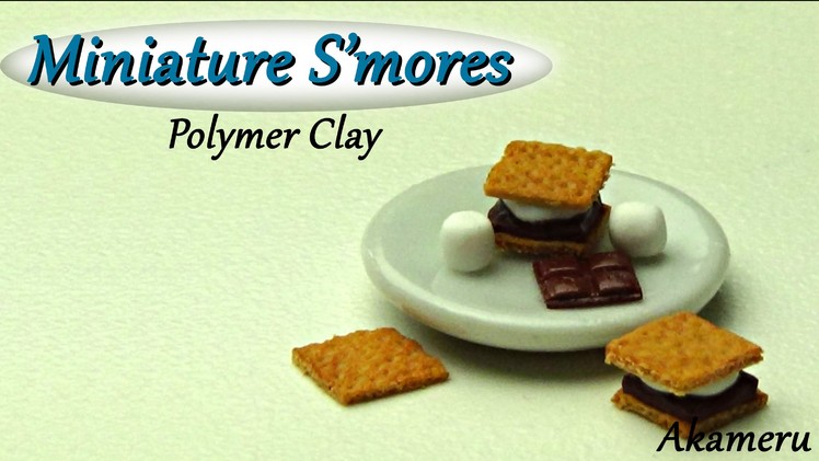 Miniature S'mores - Polymer Clay Tutorial