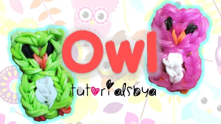 Owl Charm. Mini Figurine Rainbow Loom Tutorial