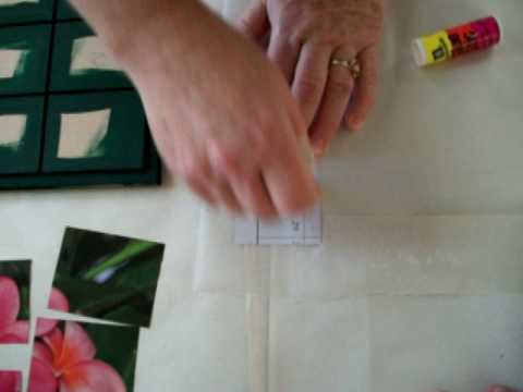 Picture Tiling - Video #10 Gluing your Picture to the Board