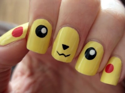 Pokemon: Pikachu Nail Art