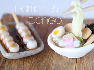 Ramen & Dango - Miniature Clay Bowl & Chopsticks Tutorial