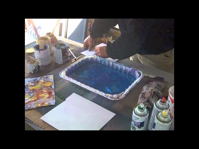 Spray Can Marbleizing in 60 Seconds or Less
