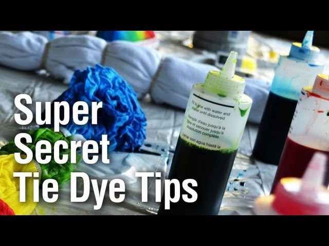 Super Secret Tie Dye Technique