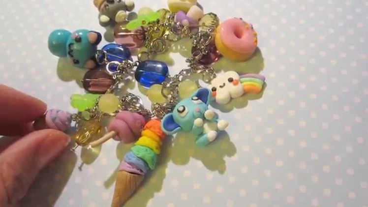 Update #1 - Polymer clay charm jewellery bracelets necklaces and earrings =D