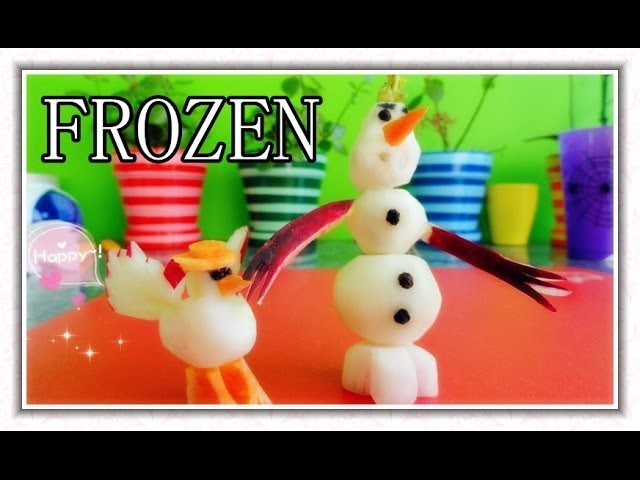 Art In Radish Frozen Show - Fruit Vegetable Carving Garnish - Disney's Frozen