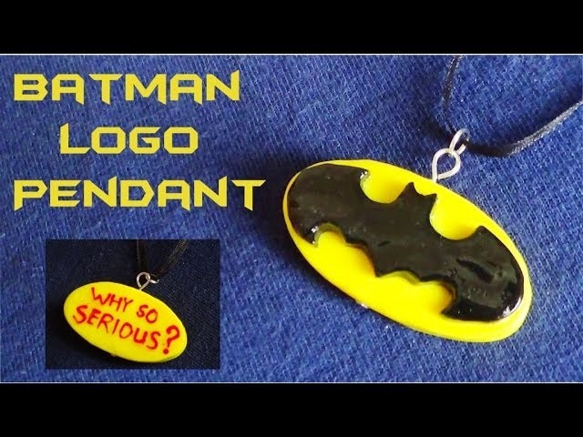 Batman Logo Pendant! - Polymer Clay Tutorial
