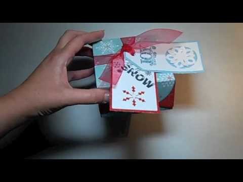 Cricut Small Christmas Boxes using Joys of the Season cartridge
