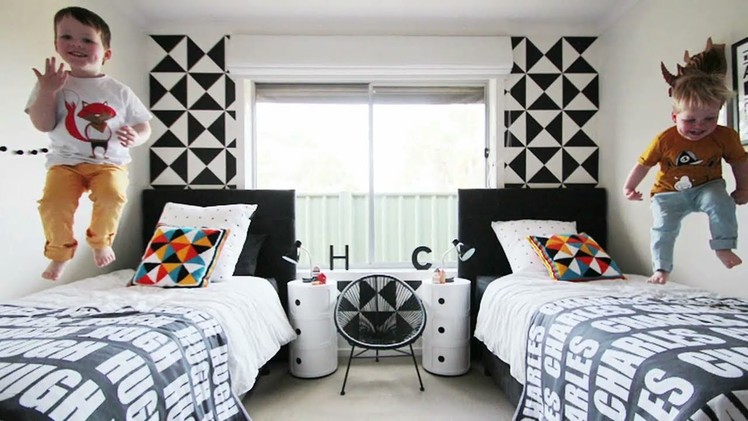 Design Trend Alert - Black & White in Boys' Room Decor