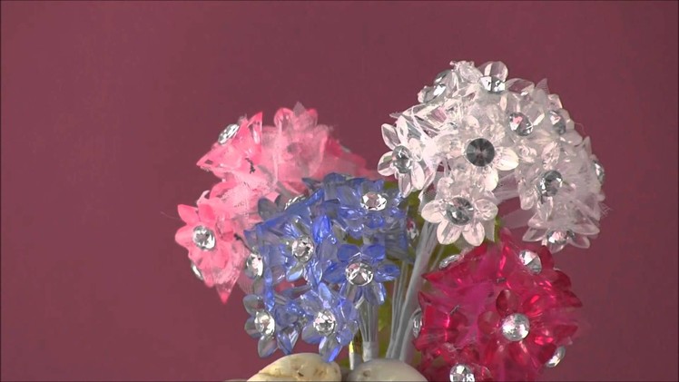 Diamond Center Mini Acrylic Flowers from Paper Mart