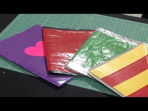 Duct Tape School Folder and Notebook