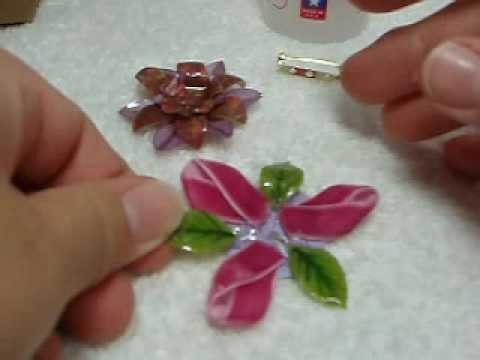 Faux Glass Flower Pin Tutorial by: Trudy Sjolander