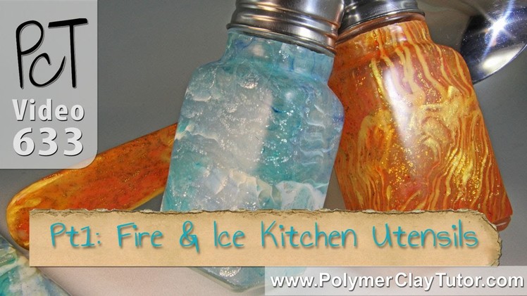 Fire & Ice Kitchen Utensils Polymer Clay Tutorial (Intro)