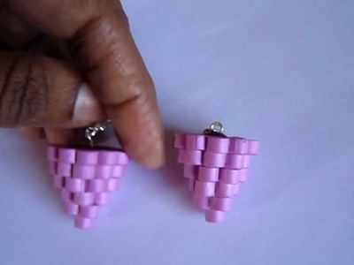 Handmade Jewelry - Paper Quilling Chandelier Earrings