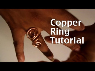 How to make a copper swirl ring.