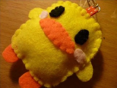 How to Make a Kawaii Piyo Chan (Duck) Plush Keyring from Felt!