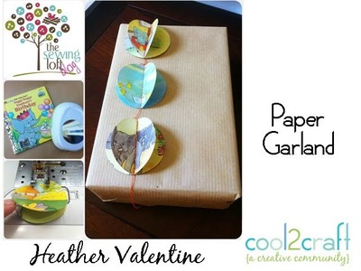 How to Make an Eco Paper Garland From Children's Books by Heather Valentine