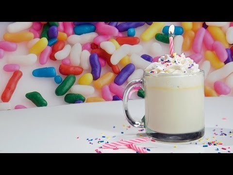 How to Make Birthday Cake Hot Chocolate With Sprinkles!