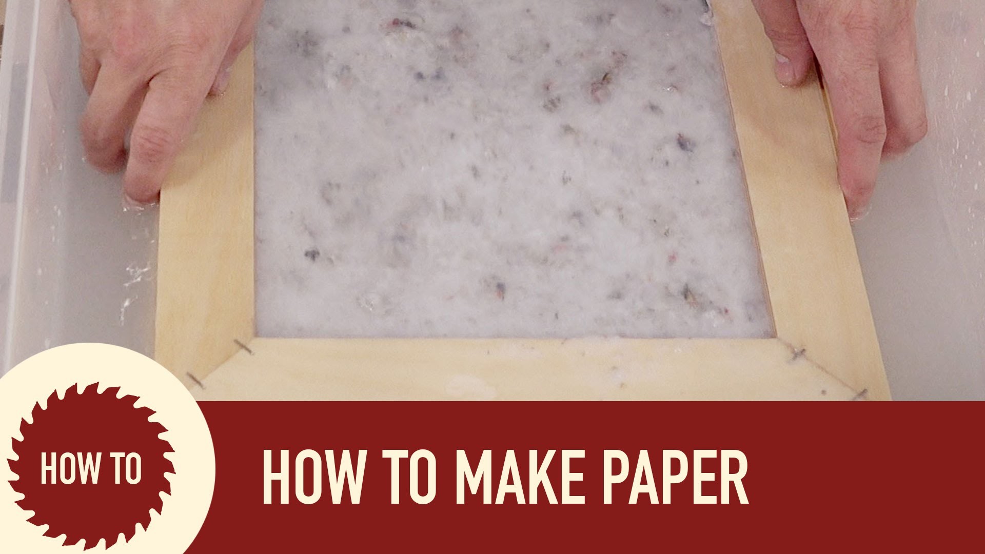 How to Make Paper (out of recycled paper)