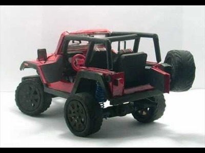 Look its paper!!: Jeep wrangler replica  from cardboard