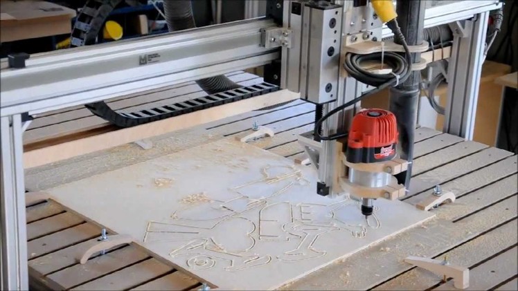 Midnight Robotics DIY CNC cutting out toy airplanes