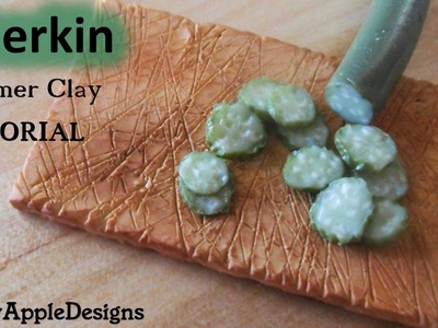 Miniature Polymer Clay Gherkin.Pickles Tutorial