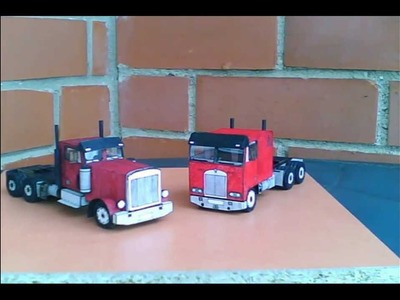 Paper truck model
