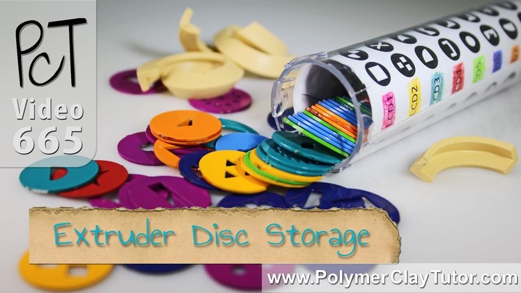 Polymer Clay Extruder Disk Storage Ideas
