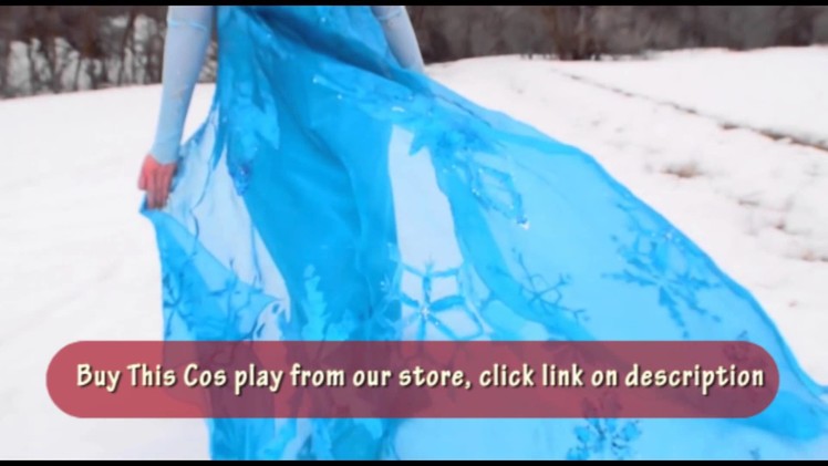 Princess Cosplay Costume Frozen Elsa Dress